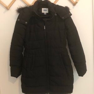 Long Black Puffer Jacket
